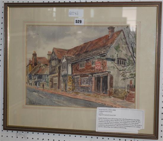 Watercolour of Lewes Ralph Hartley(-)